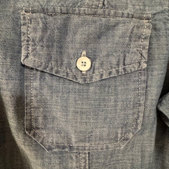 Gap 1969 Chambray Button-Down Blouse - Medium - Picture 5 of 13